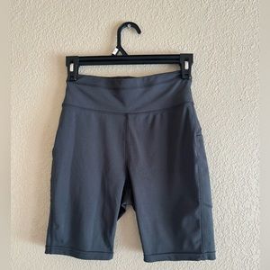 Gray biker shorts